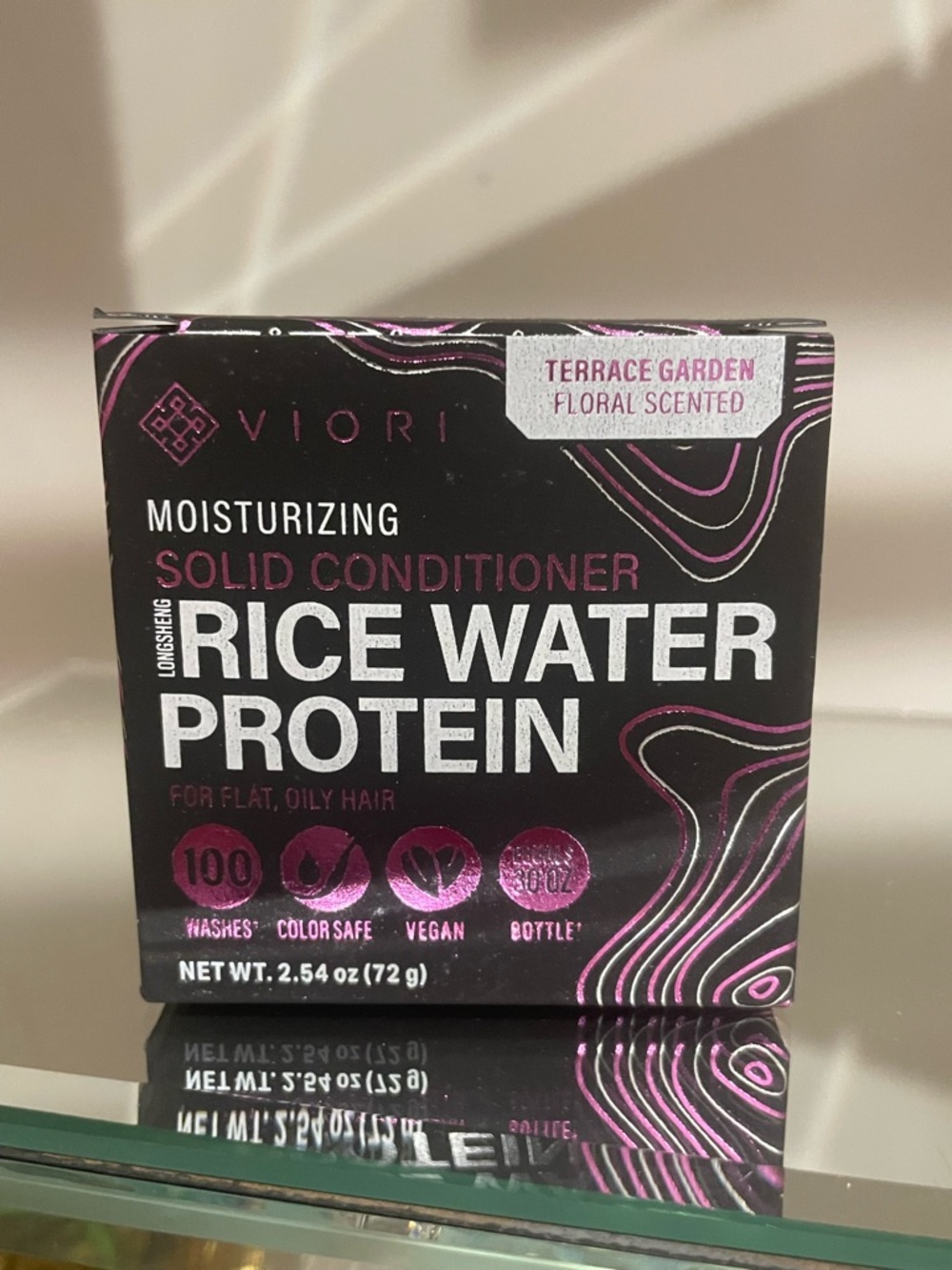 VIORI Moisturizing Solid Conditioner - Rice Water Protein in Terrace garden